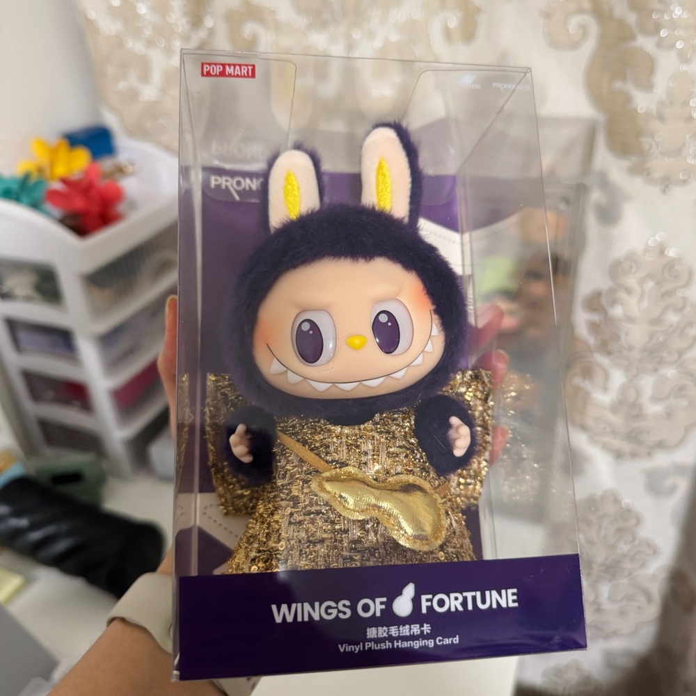 Labubu Popmart Wings of Fortune Pronounce wings plush